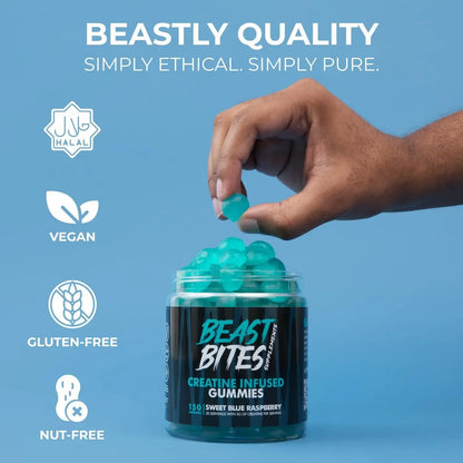 BEAST BITES: Blueberry Creatine Gummies