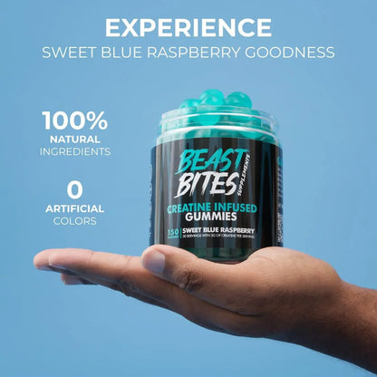 BEAST BITES: Blueberry Creatine Gummies